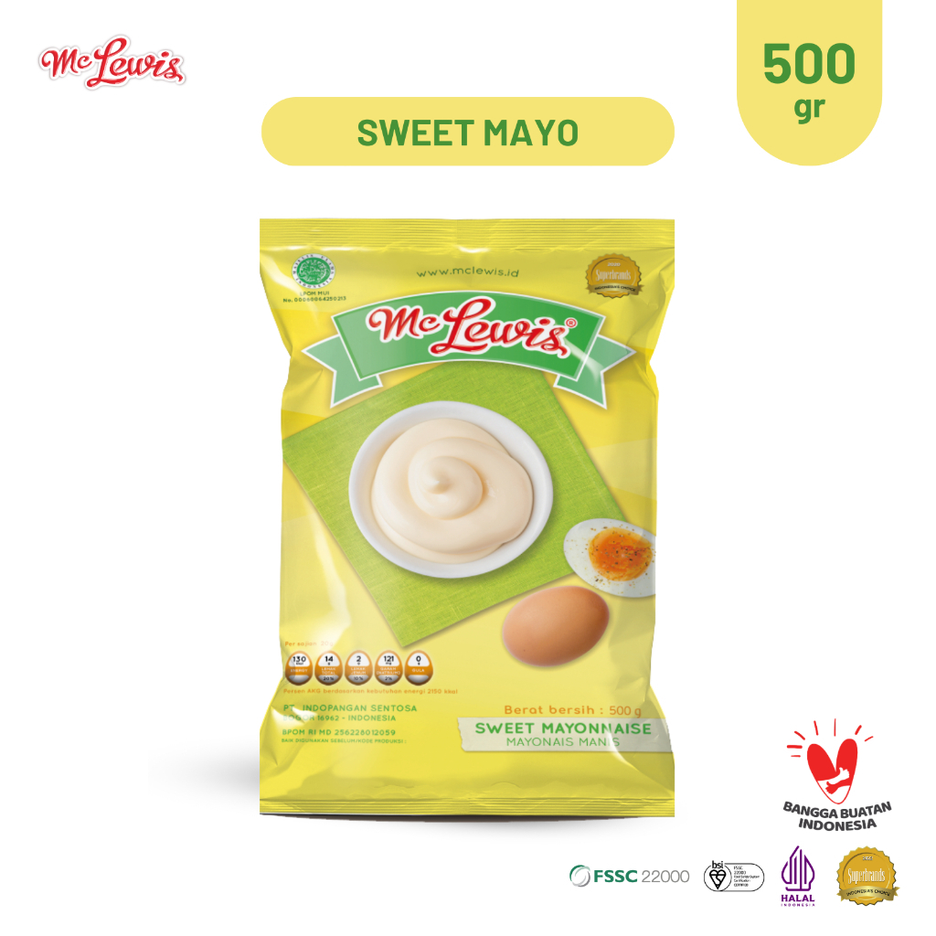 

[oddsolshop] pekanbaru/Mc Lewis Saus Mayonais Manis 500GR Sweet Mayonnaise Saos Mayo Dressing Halal