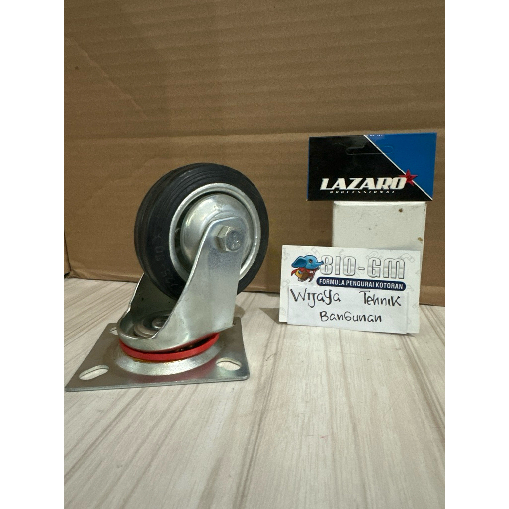 Roda Karet Hidup 3” Roda Troli 3inch 75mm