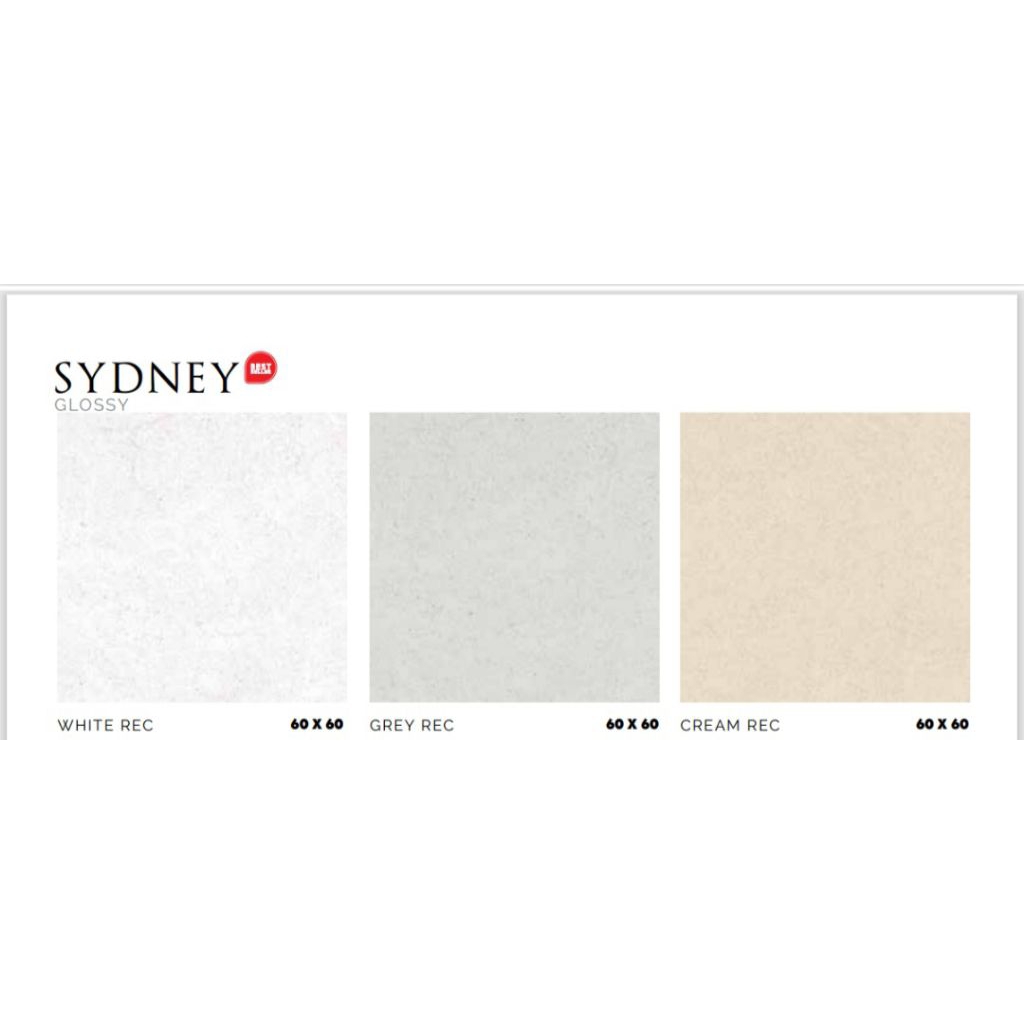 KERAMIK MERK PLATINUM TIOE SYDNEY WHITE, GREY, CREAM UKURAN 60X60 RECTIFIED CUTTING PERMUKAAN TEKSTU
