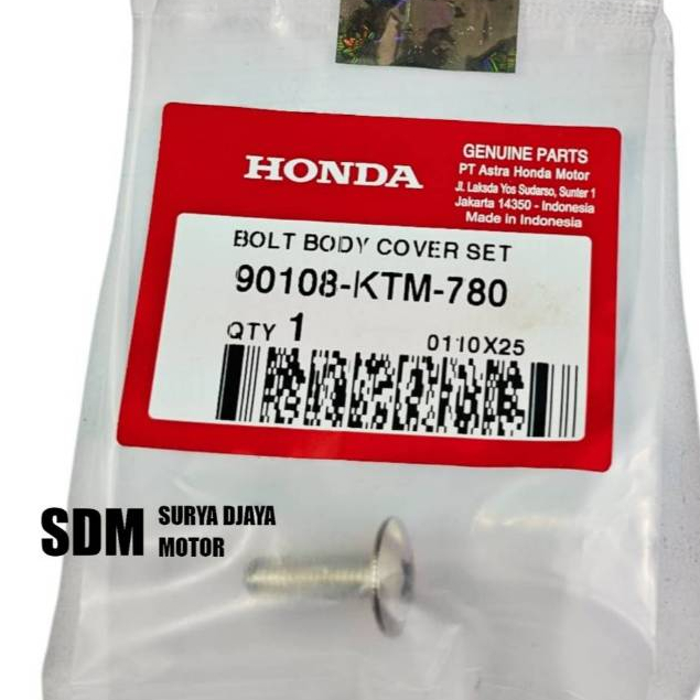 Baut Body Cover Set Honda Supra X 125 Original Honda 90108-KTM-780