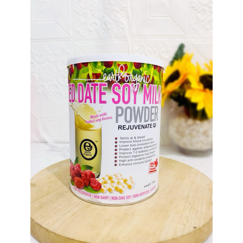 

Earth Organic Red Date Soy Milk / Susu Non Dairy 750g
