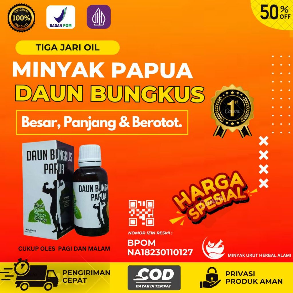 DAUN BUNGKUS TIGA JARI OIL BPOM DAUN MEMBUNGKUS ASLI PAPUA