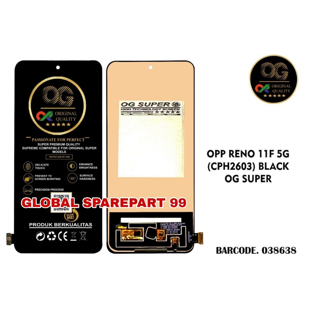 LCD OPPO RENO 11F 5G CPH2603 (NOT FINGERPRINT) OG SUPER