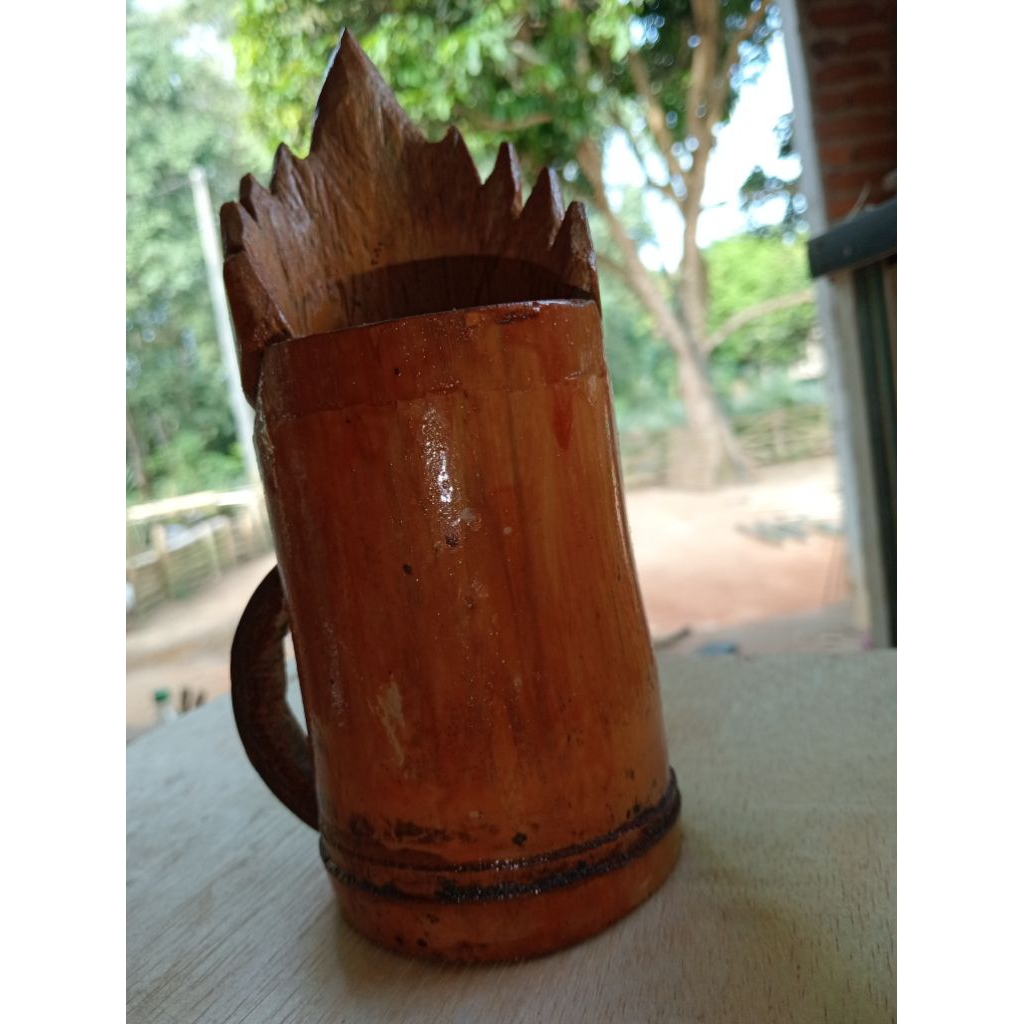 

tempat pensil dari bambu