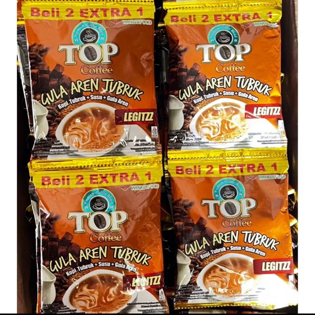 

Top Coffee Gula Aren Tubruk Isi 15 Sachet
