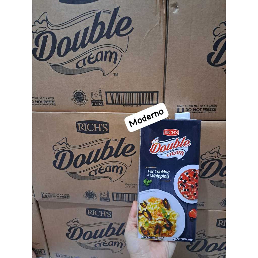 

[KARTON] Richs Double Cream Cooking Whipping Cream 1LT