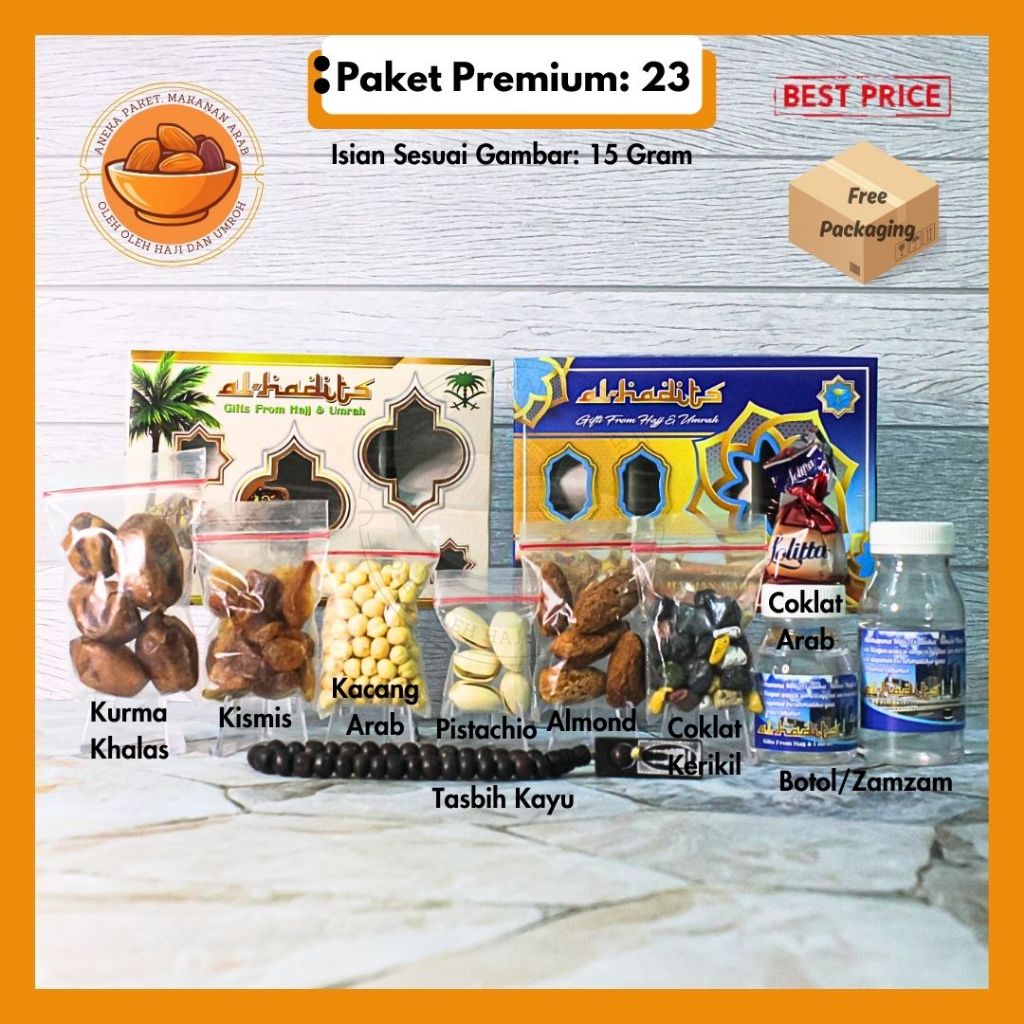 

Paket Soovenir Makanan Oleh Oleh Haji dan Umroh Premium dan Lengkap isi 15gr