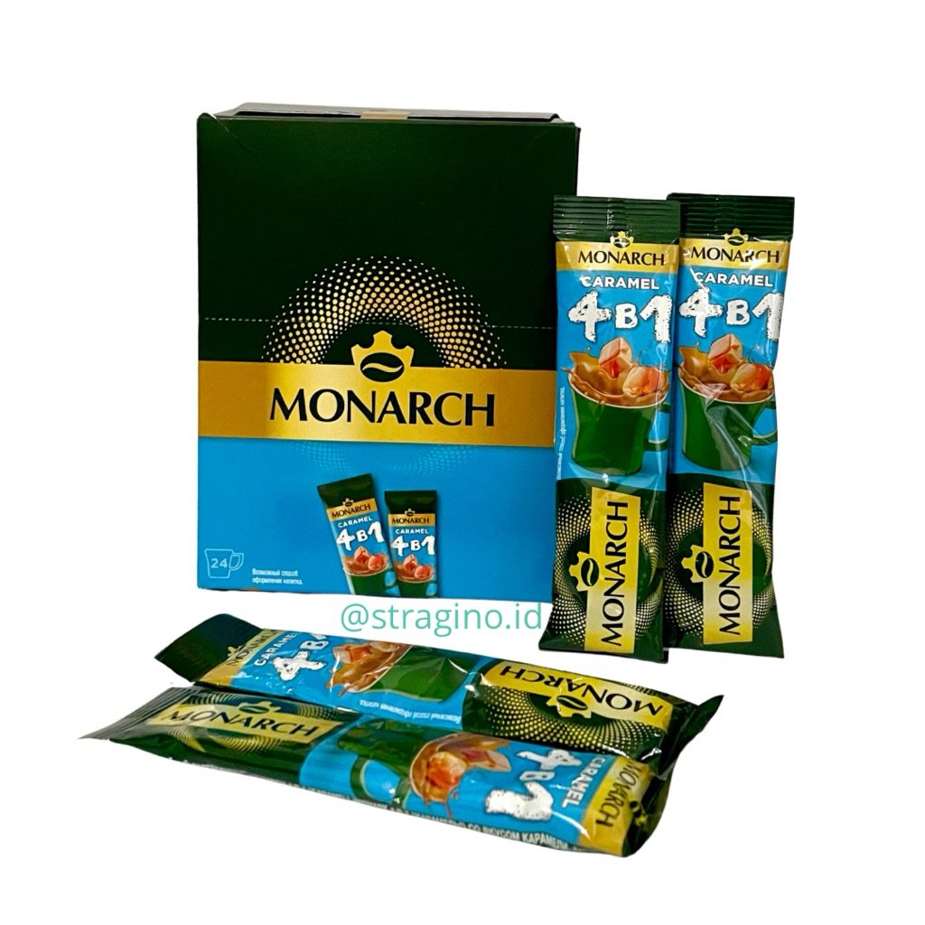 

Monarch Caramel 4in1, Kopi Instan Lembut & Manis, Sachets - Exp April 2026