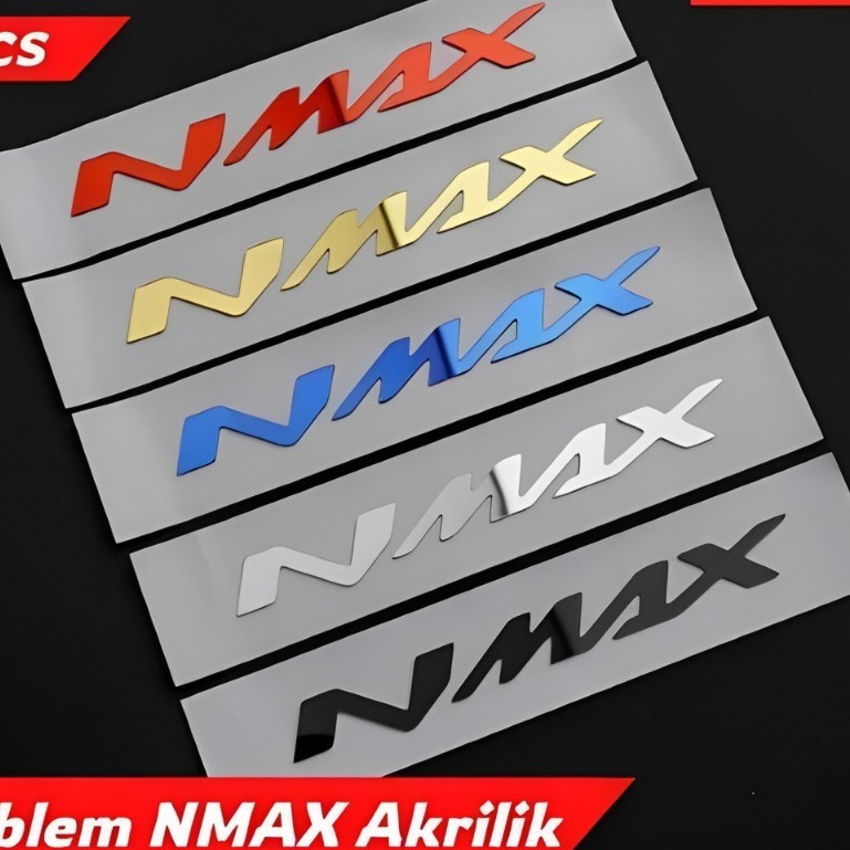 Tulisan NMAX Jepang Timbul 3D Logo NMAX Timbul Stiker N MAX Mirror 3D Emblem NMAX New Old Ori