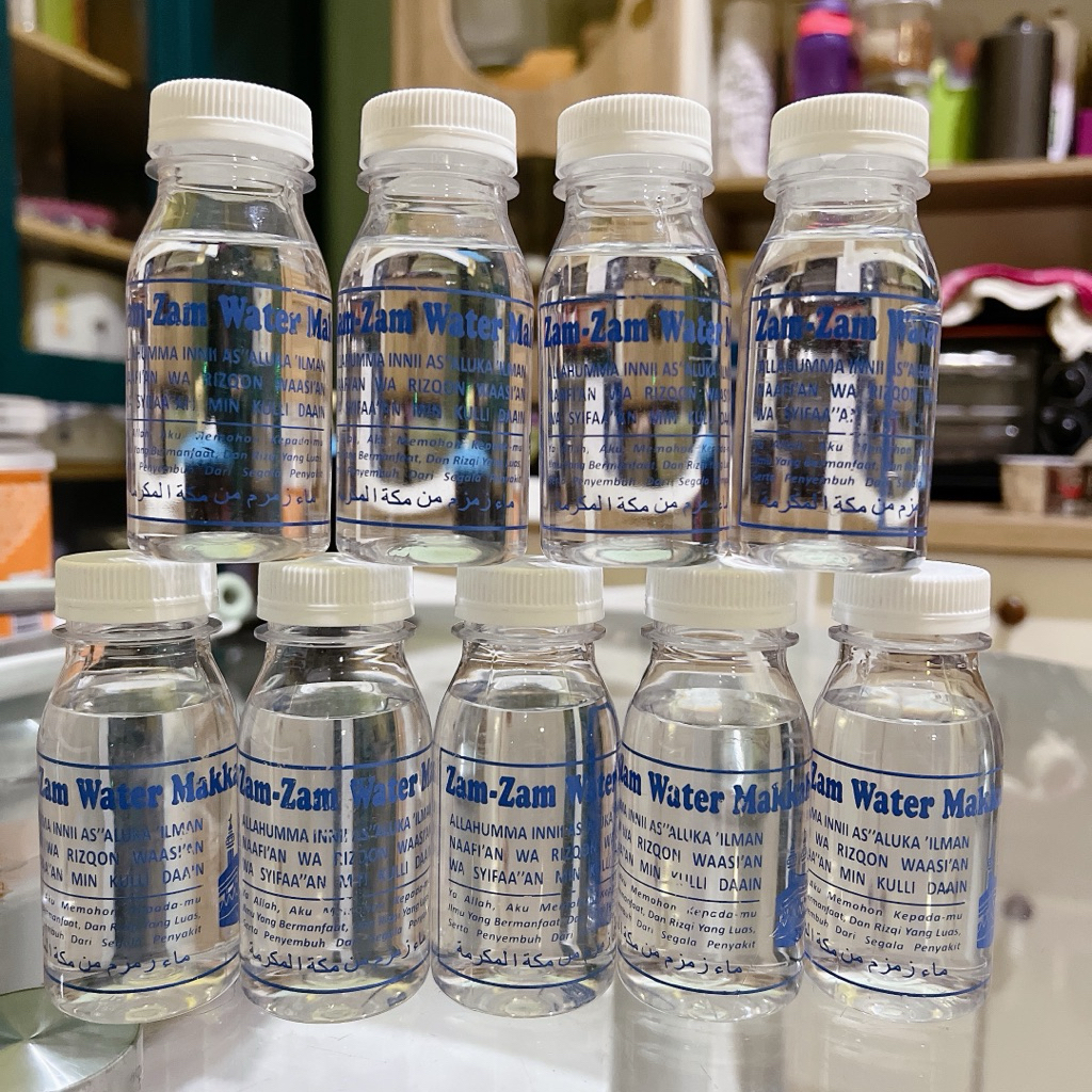 

Air Zamzam Zam Zam Makkah Kemasan Botol isi 80 ml
