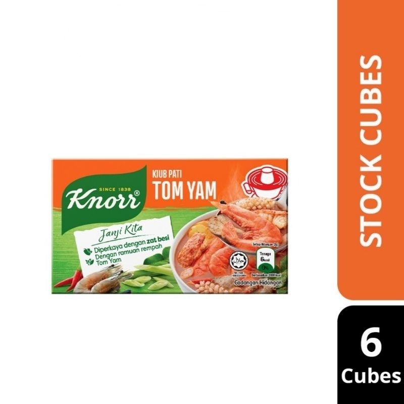 

Knorr Cube Pati Tom Yam - Knorr Kaldu blok Tom Yam - Knorr Chicken Isi 6 Cube