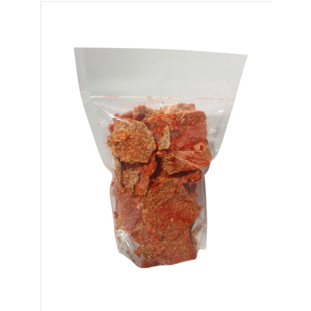 

Keripik Tempe Balado Extra Pedas 200gr - Camilan Renyah Pedas Nendang