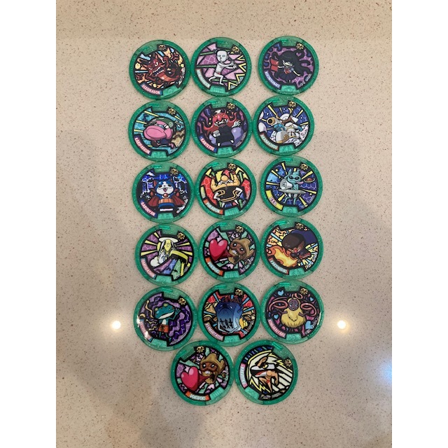 Mainan Yokai Yo Kai Coin Koin Watch Jam Tangan Green Hijau