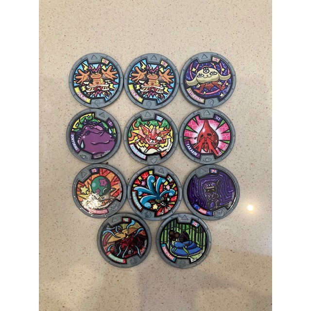 Mainan Yo Kai Yokai Coin Koin Watch Jam Tangan Abu Abu