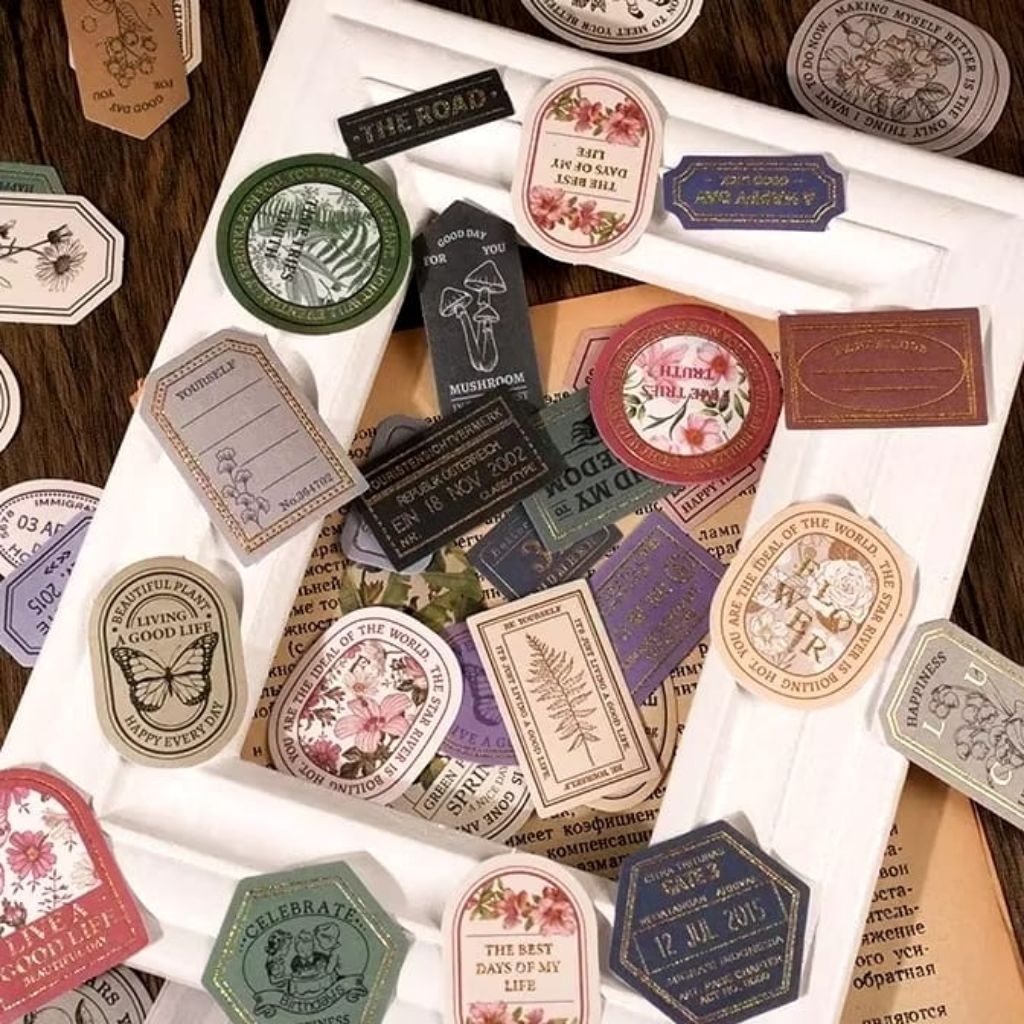

STIKER LABEL RECORD LIFE VINTAGE