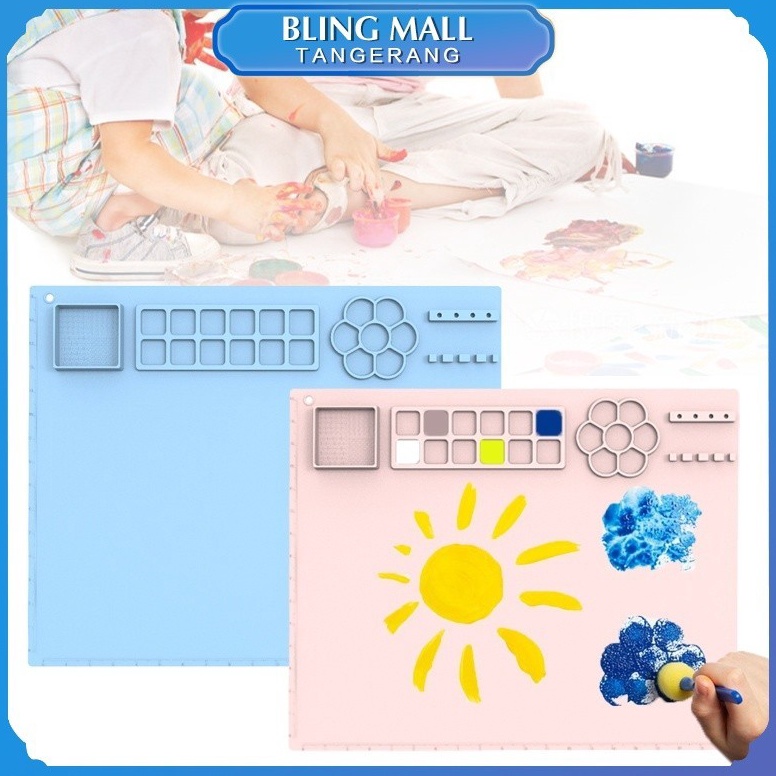 

KODE T65L Painting Mat Anti Air Silikon Kelas Makanan Painting Mat Dengan Palet Tahan Lama Anti Api 45cm