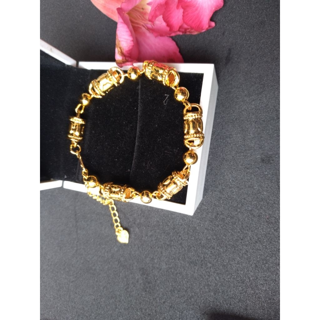 gelang rante bambu titanium