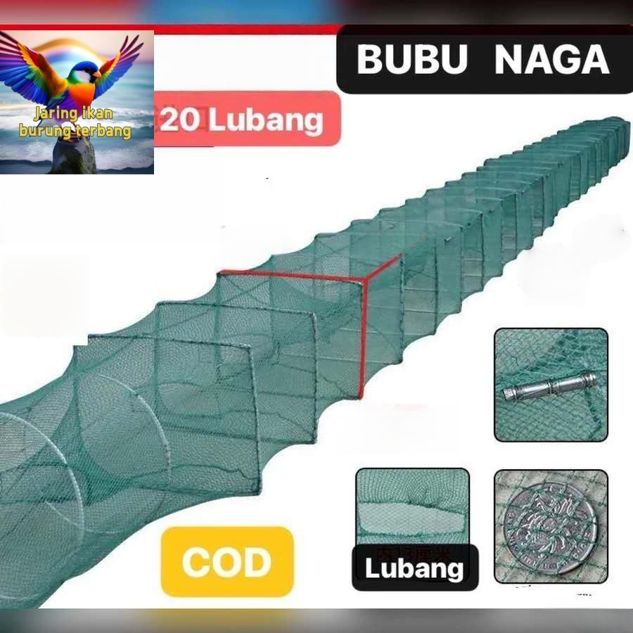 BUBU NAGA HIJAU 10M 25X30CM (anti karat)