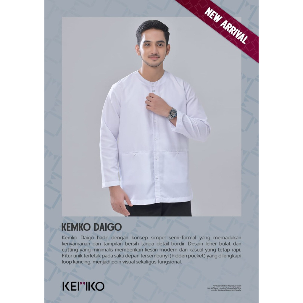 Rabbani - Kemko Daigo Putih | Kemko Rabbani Original | Baju Koko Putih