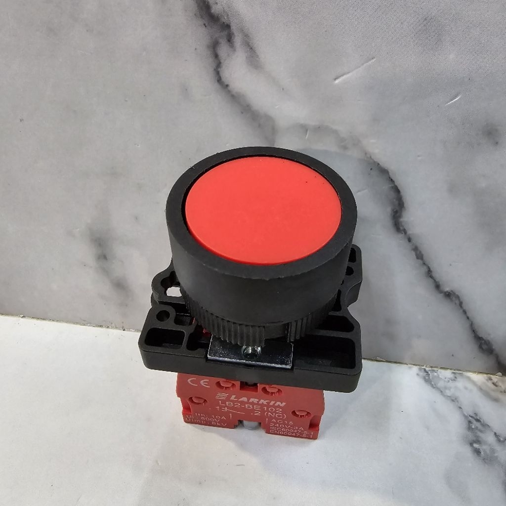 PUSH BUTTON RED GREEN YELLOW BLACK LB2-EA21/EA31/EA42/EA51 PLASTIC HEAD FLAT LARKIN ELECTRIC