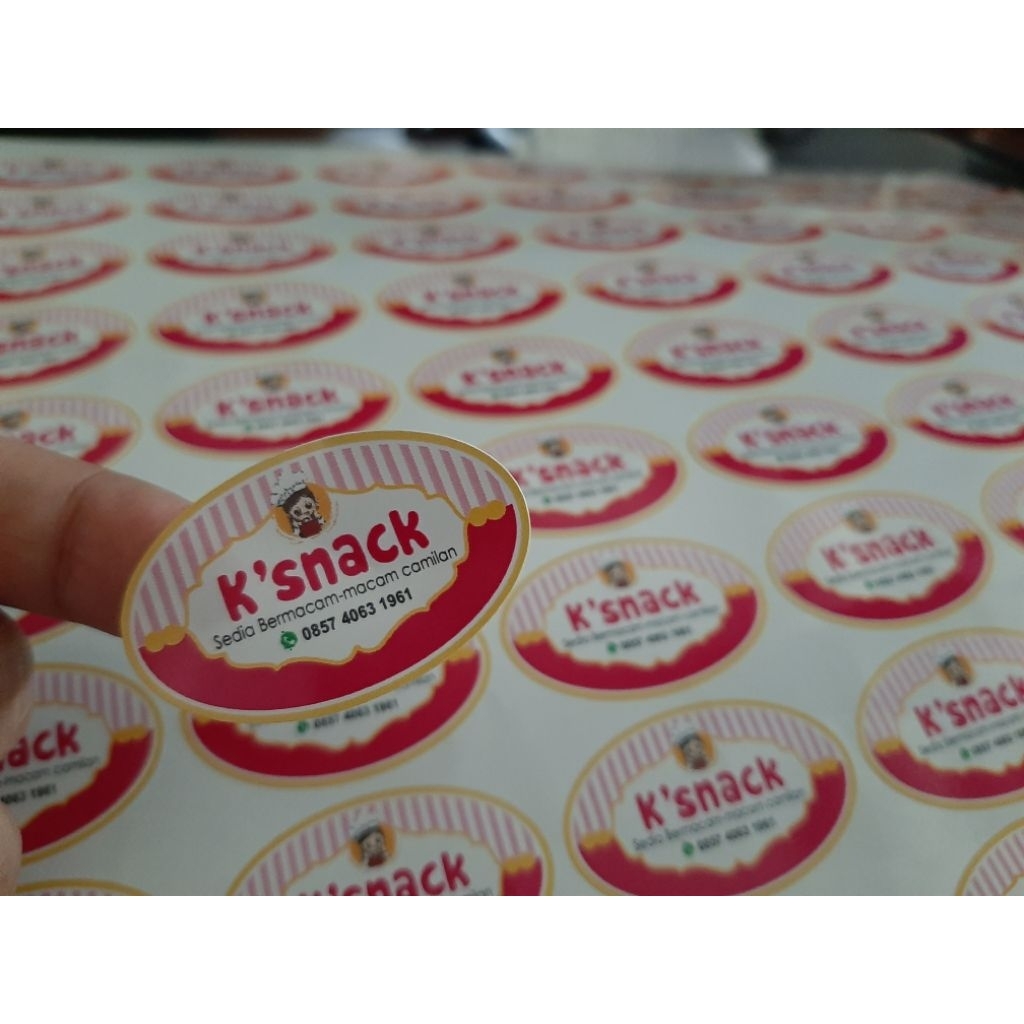 

STIKER LABEL/STIKER KEMASAN/STIKER PRODUK/ANTI AIR