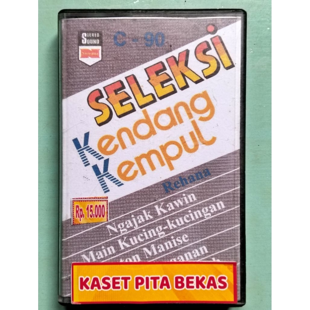 kaset pita bekas kendang kempul rehana