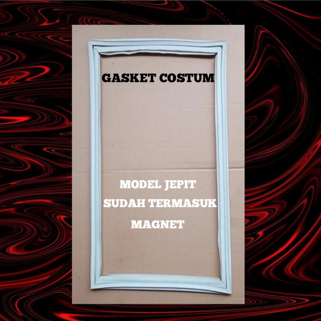 GASKET KARET PINTU KULKAS COSTUM SEMUA UKURAN MODEL JEPIT BAUD