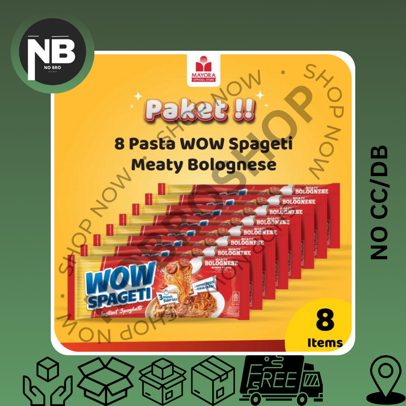 

PAKET 8 Pasta WOW Spageti Meaty Bolognese