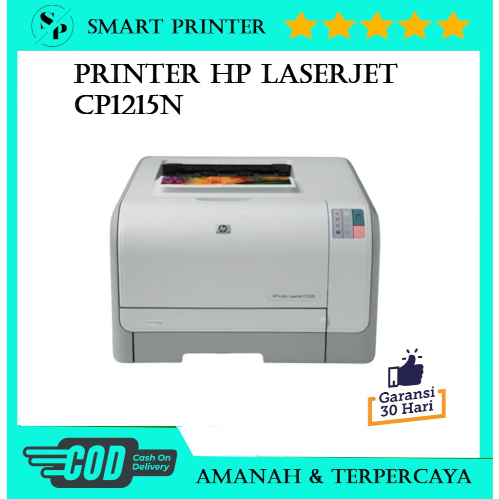 PRINTER HP COLOR LASERJET CP1215 CP1215N siap pakai BERGARANSI