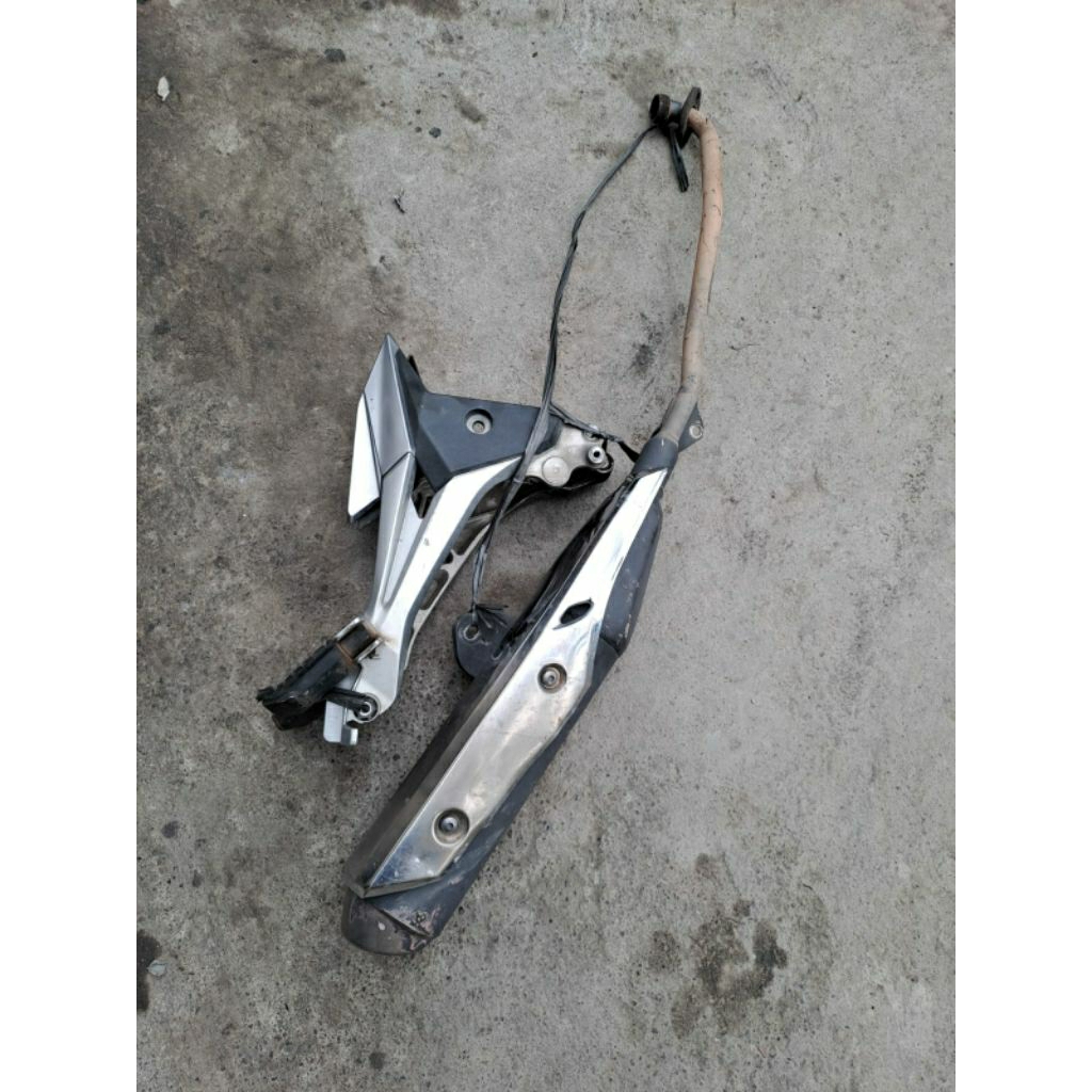 knalpot dan postep footstep step honda supra125fi supra125 supra 125 original