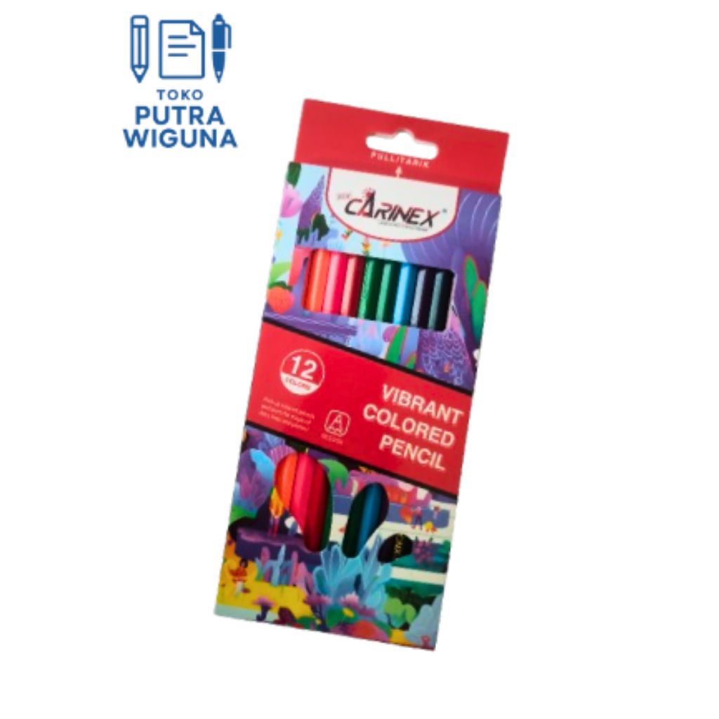 

pensil warna carinex panjang 12 warna