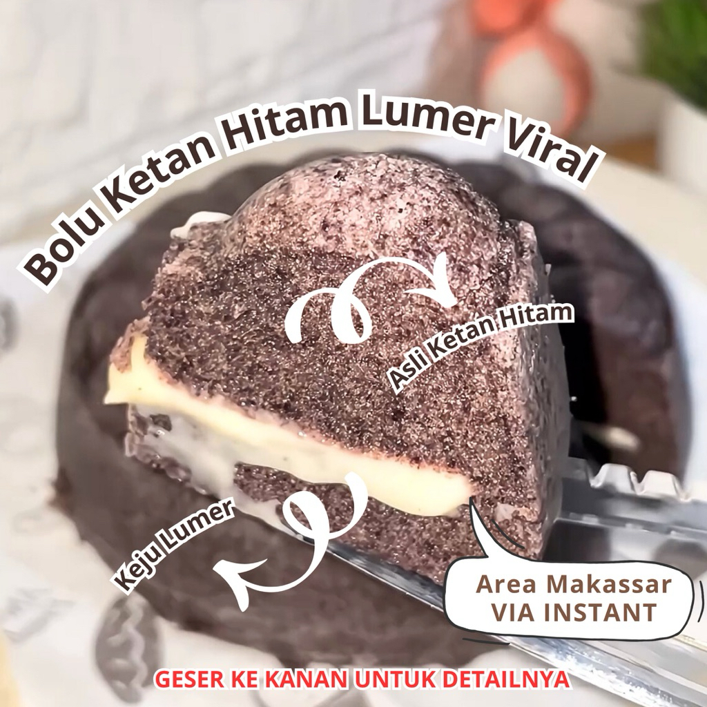 

Kue Bolu Ketan Hitam Lumer 16cm Kukus Area Makassar, Lembut dan manis Oleh oleh Homemade, Cemilan, hampers | CHAT ADMIN