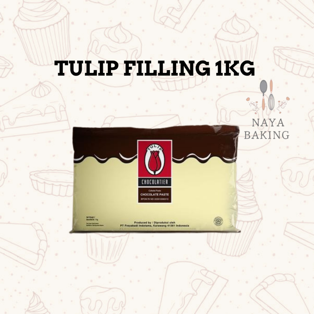 

TULIP FILLING 1KG/SELAI TULIP/COKLAT SELAI KEMASAN 1KG