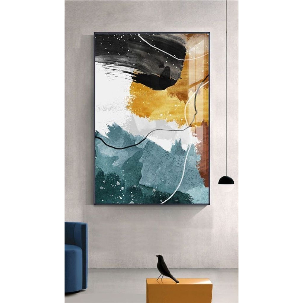 Lukisan abstrak modern minimalis