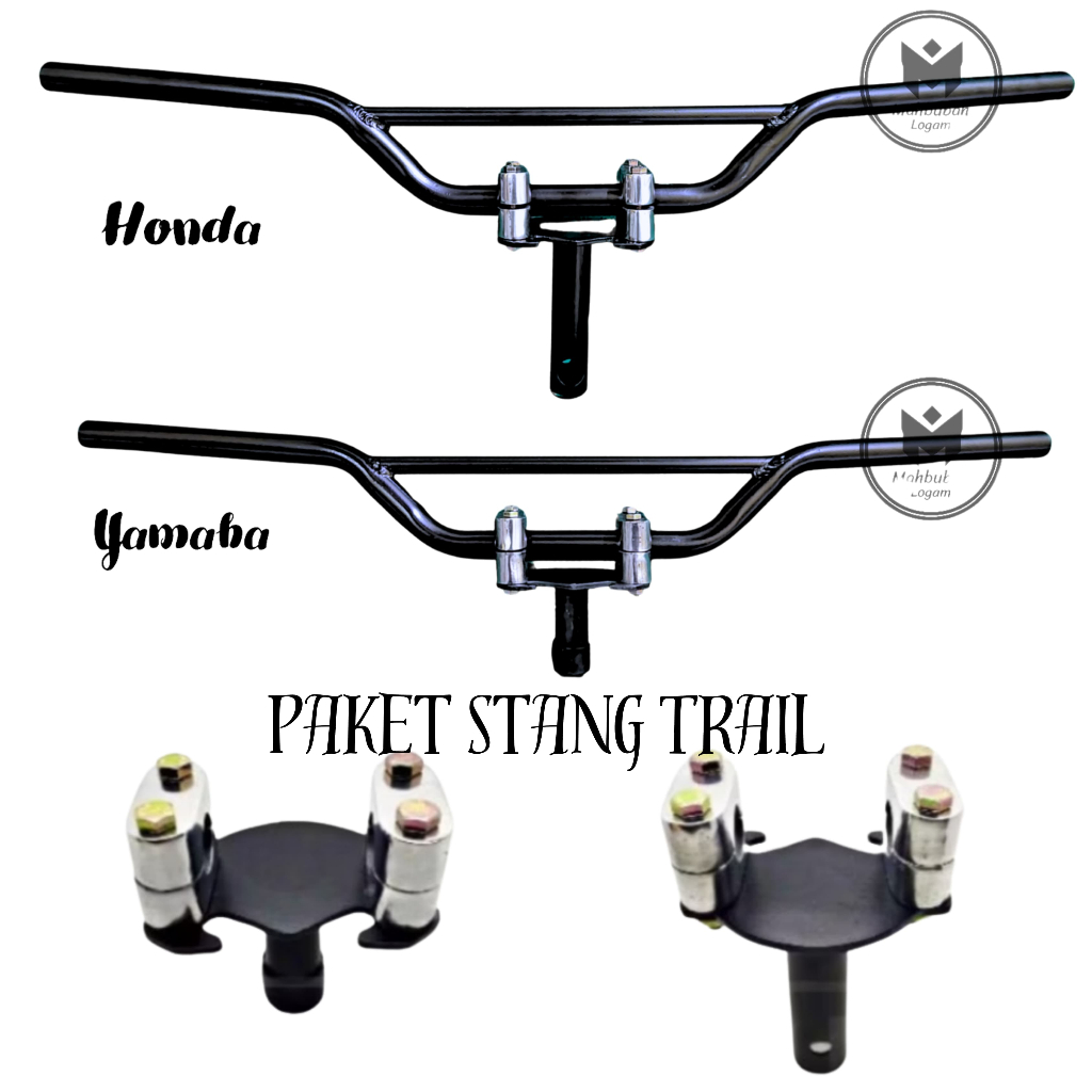 Stang Trail Palang + Dudukan Stang TS Trail PNP Bebek Matik Honda Yamaha Universal