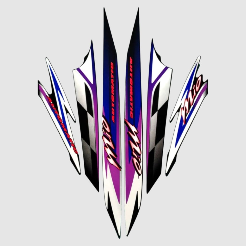 STRIPING YAMAHA MIO SPORTY 2004 HITAM