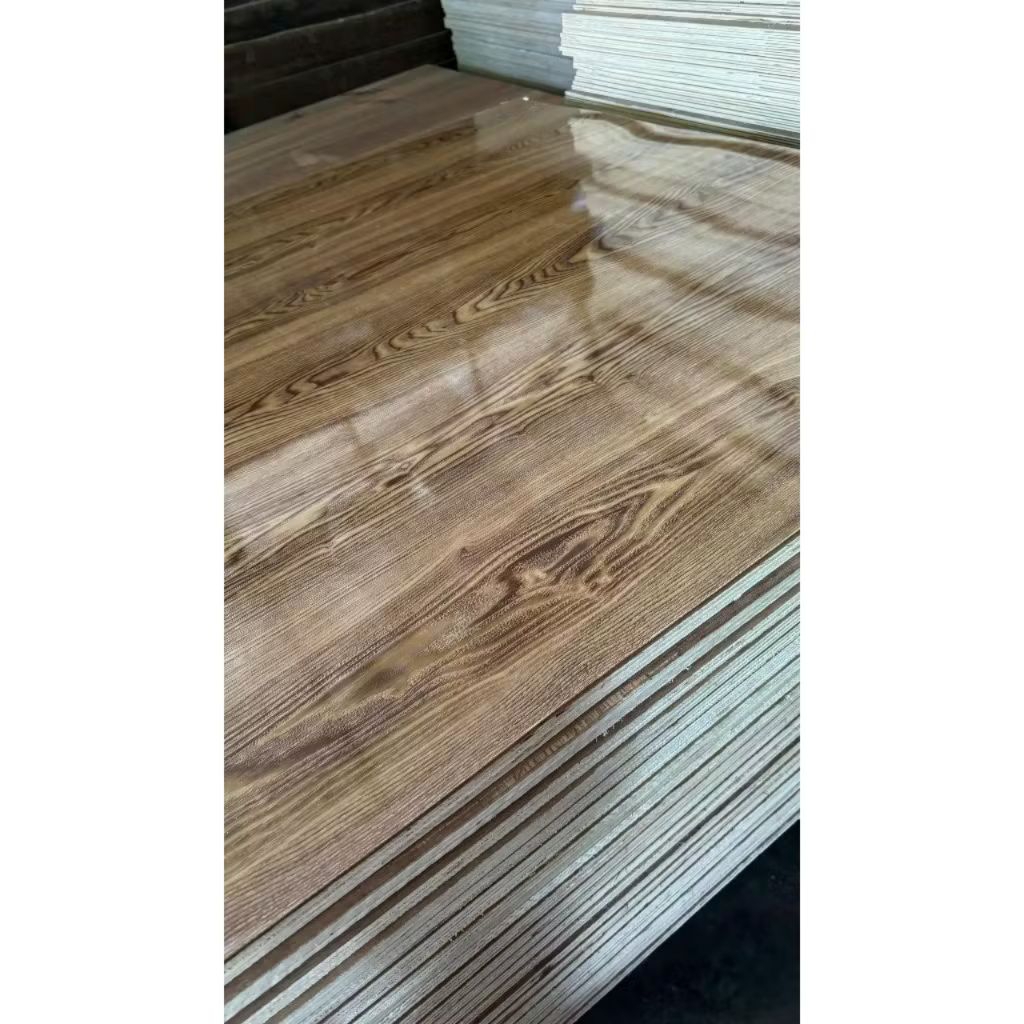 TRIPLEK POLYPRINT MOTIF KAYU 3MM SISA POTONGAN WARNA COKLAT