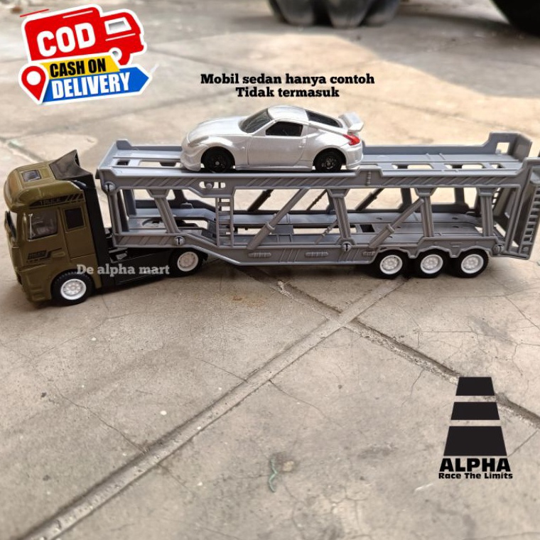 KODE X27J DIECAST TRUCK TRAILER SET 164 TOWING TRUCK COMPATIBLE HOTWHEELS