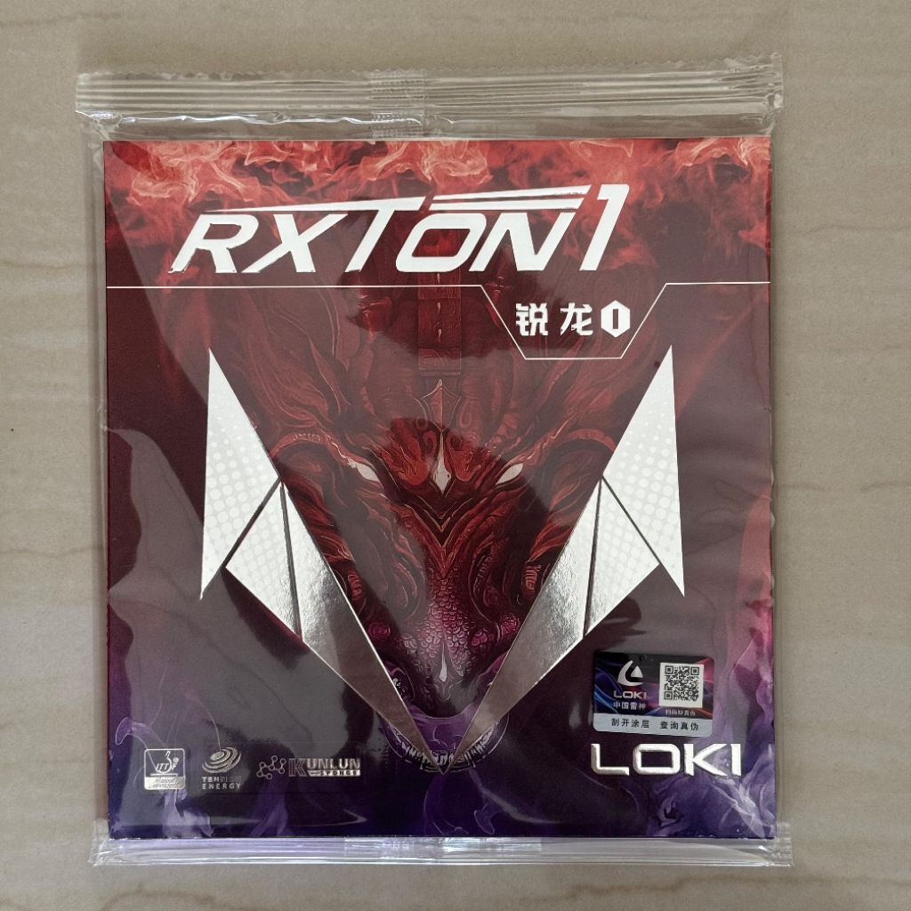 LOKI RXTON 1 RED NEW VERSION ORIGINAL KARET PINGPONG LOKI RXTON 1 RED