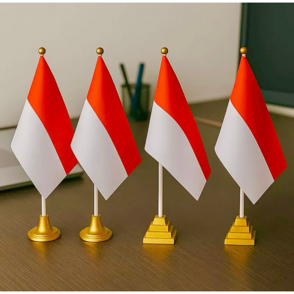 BENDERA MEJA MERAH PUTIH BENDERA PAWAI HUT RI BENDERA KAIN MERAH PUTIH INDONESIA BENDERA KECIL MEJA