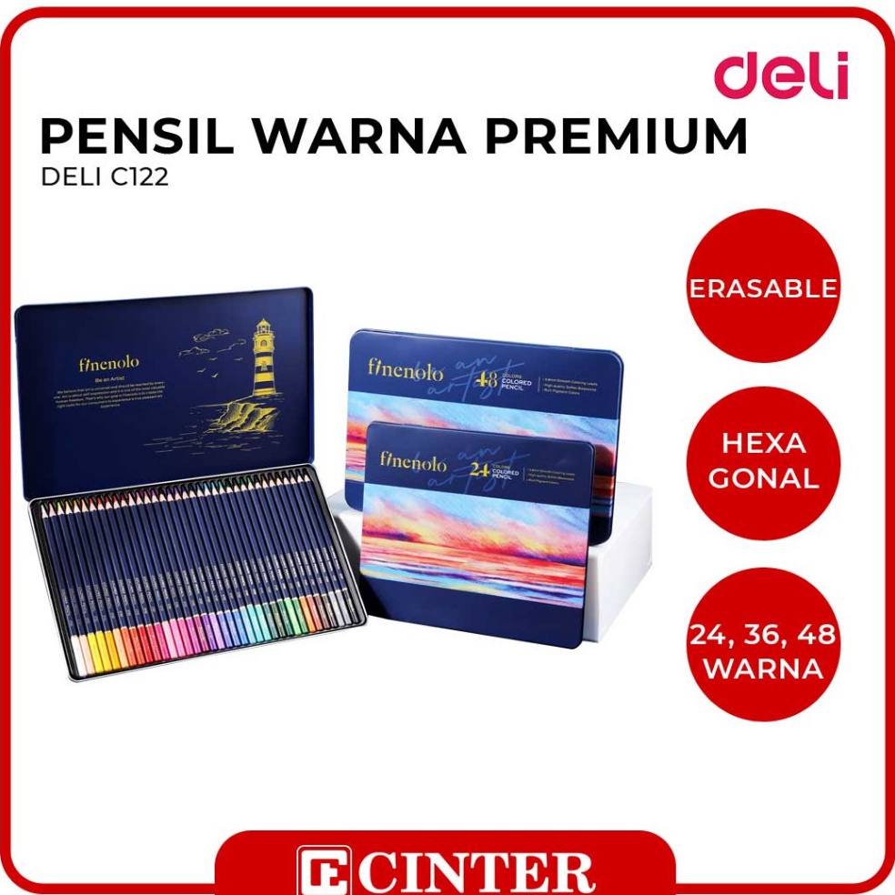 

KODE P79H DELI PENCIL COLOUR PENSIL WARNA FINENOLO EC122 WARNA HYBRID TECH
