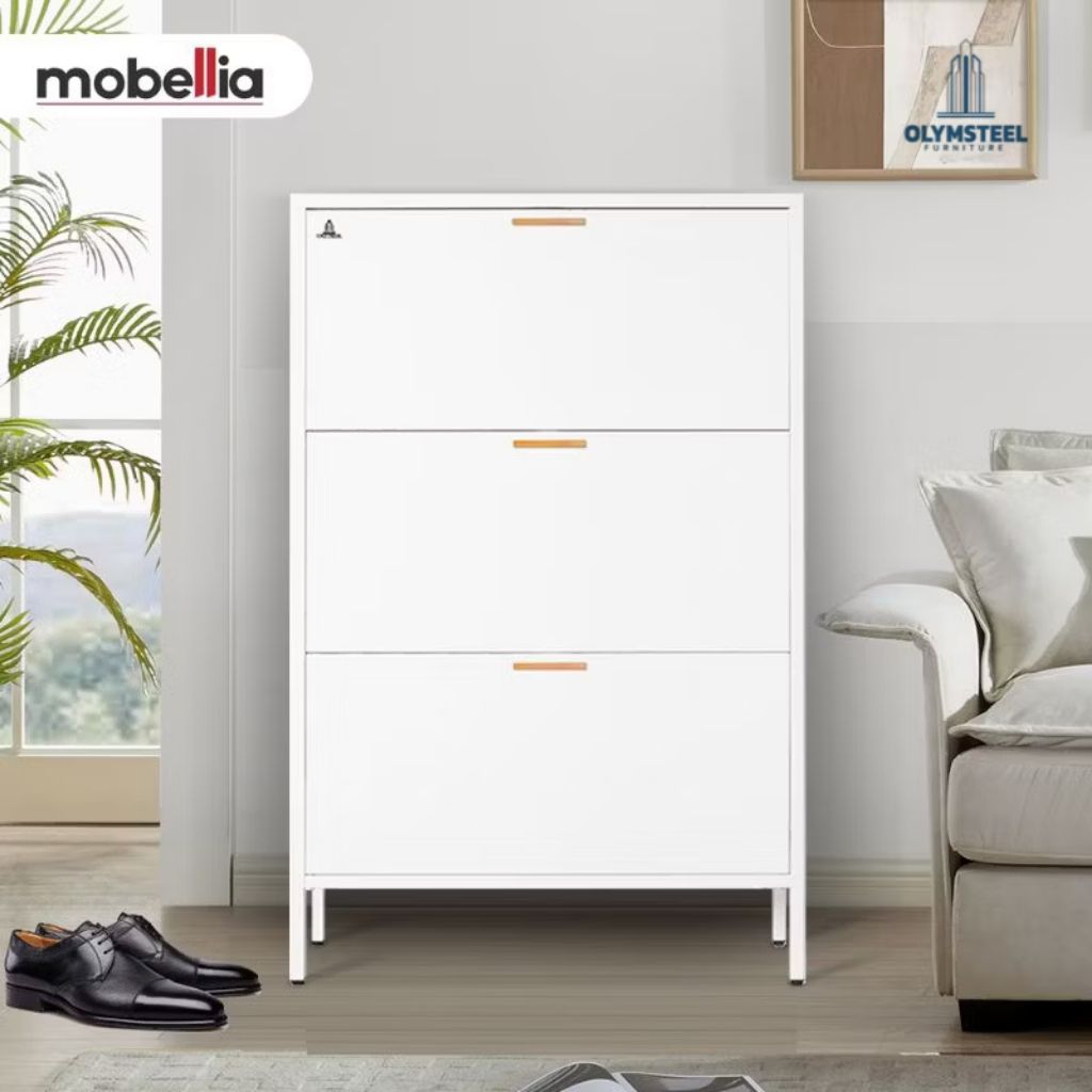 lemari sepatu besi rak besi sepatu sandal