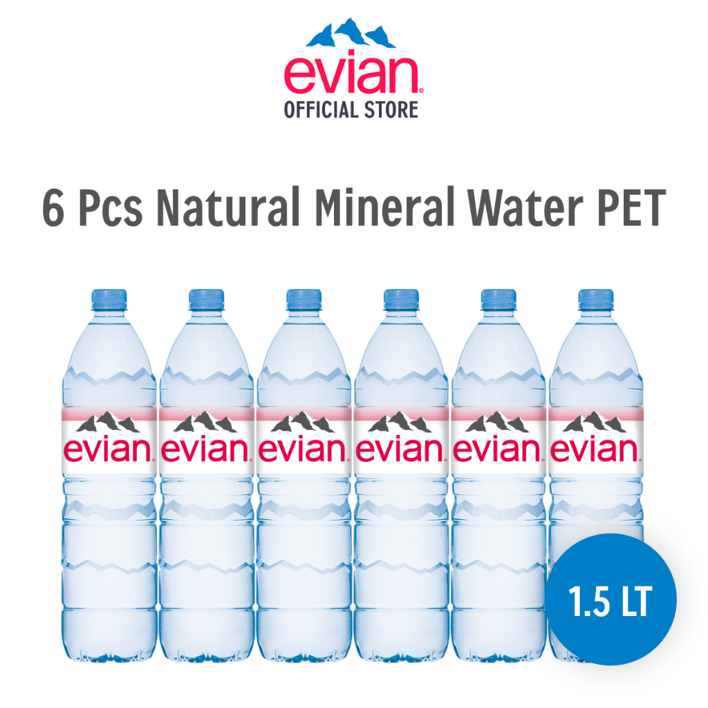 

Evian Natural Mineral Water PET 1,5 L x6