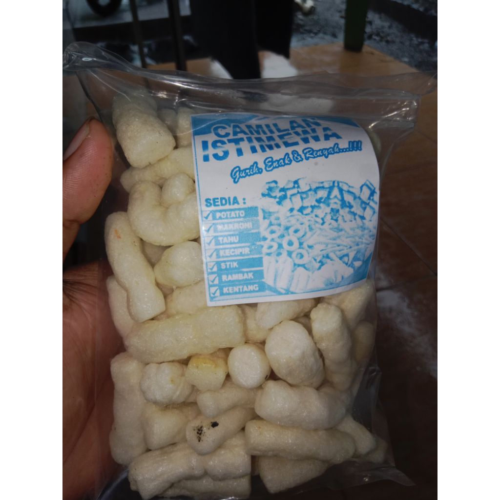 

KERUPUK TAHU, KERUPUK IKAN TONGKOL, KERUPUK PALEMBANG, MAKRONI DLL