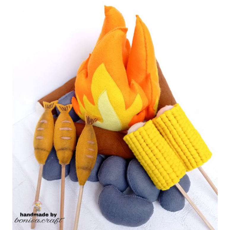 KODE J87E Mainan Anak Edukasi Replika Api Unggun Lakilaki Perempuan Edukatif