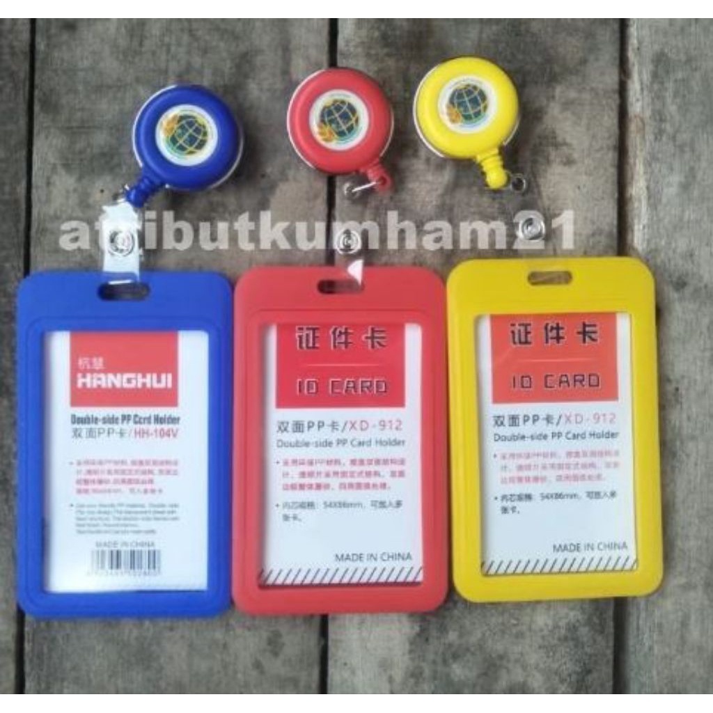 

Tempat Id Card, 1Set Yoyo ID Card Holder Kementerian ATR/BPN 2 Sisi