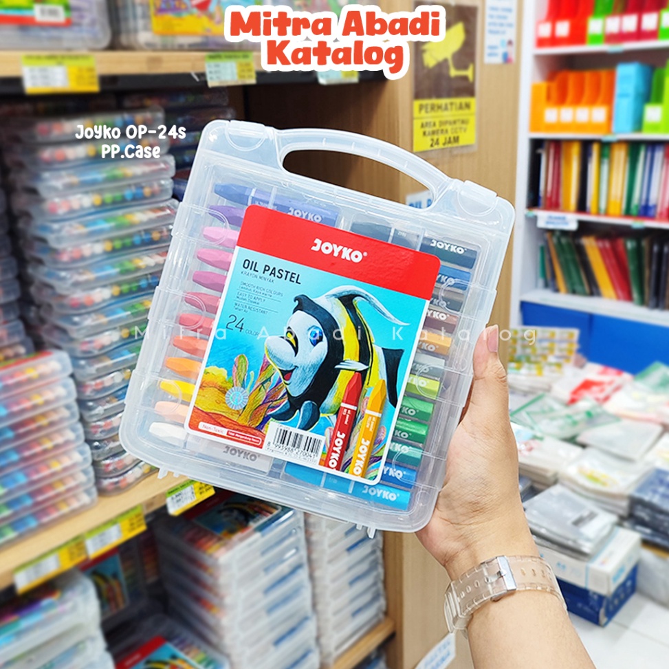 

KODE P77H OIL PASTEL JOYKO OP24S PPCASE JOYKO OIL PASTEL 24 WARNA OP24S PP CASE ALAT MENGGAMBAR ANAK KRAYON CRAYON PASTEL NON TOXIC MURAH ALAT TULIS SEKOLAH KANTOR KULIAH KAMPUS ATK MURAH LENGKAP MITRA ABADI KATALOG JOGJA