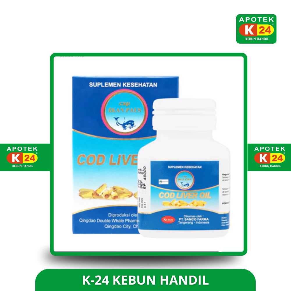 Cod Liver Oil Cap Ikan Paus / Vit Cot Liver Oil Cap Ikan Paus