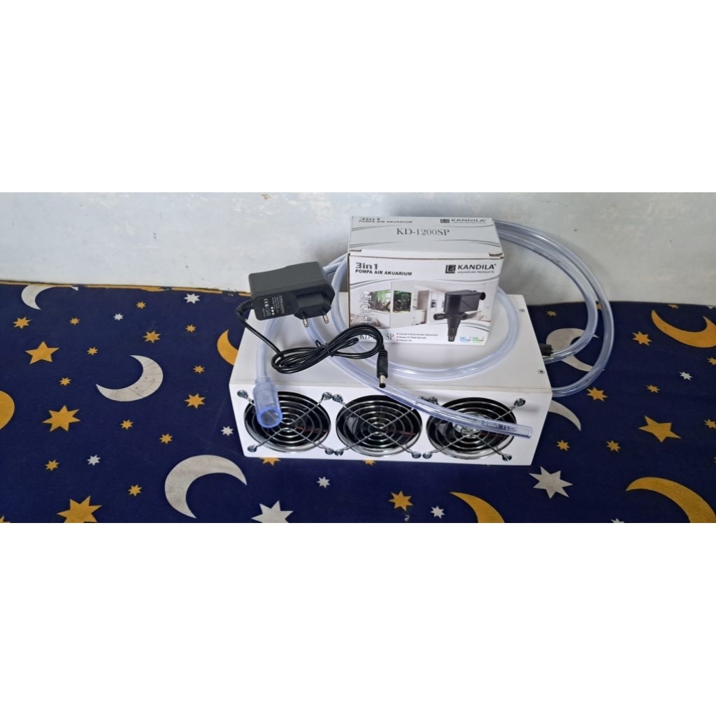 6 fan dan 12fan cooler water radiator mini aquascape aquarium