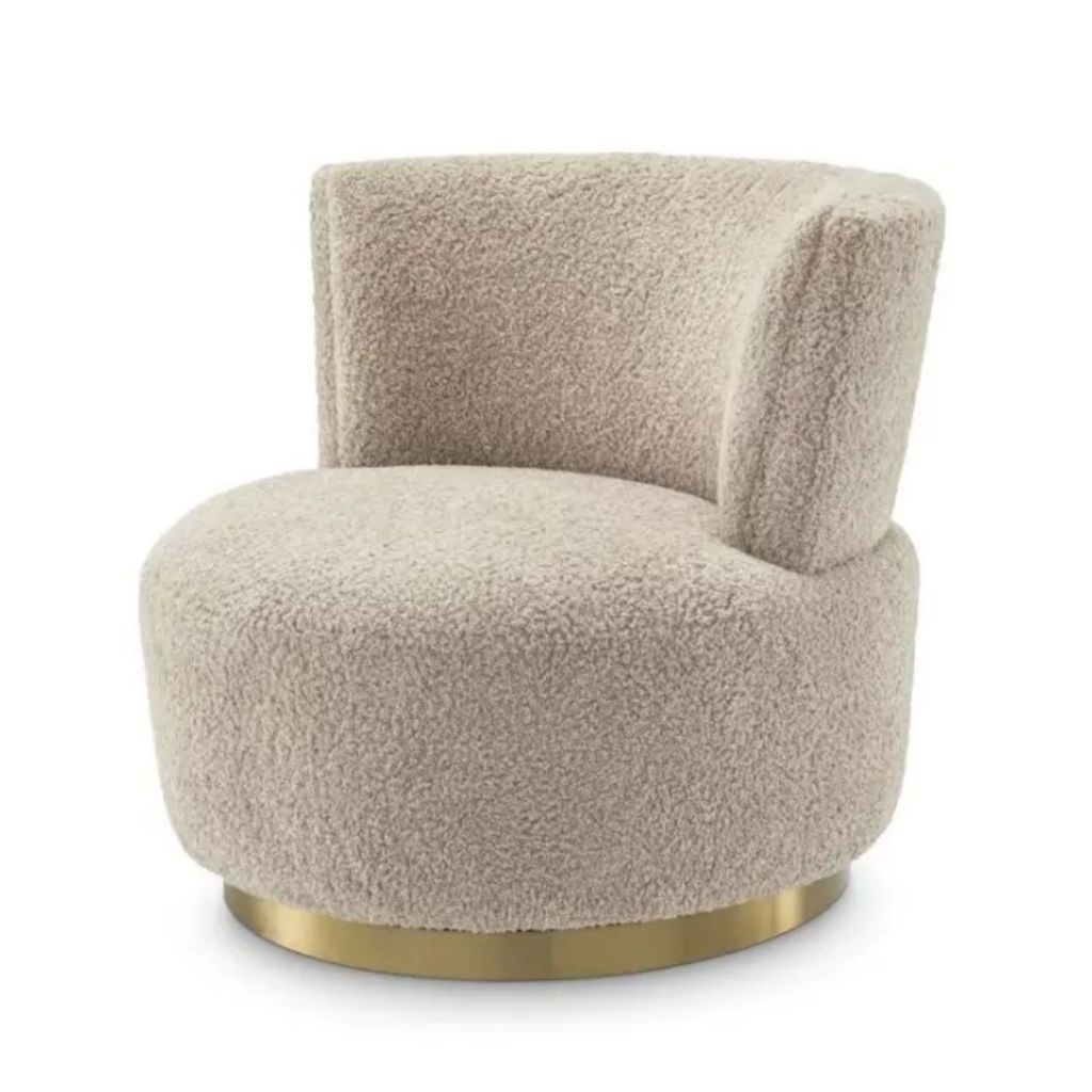 SOFA SINGLE BULAT KAKI GOLD | SOFA TAMU | SOFA TUNGGU | SOFA HOTEL | SOFA KANTOR | SOFA KAMAR TIDUR 